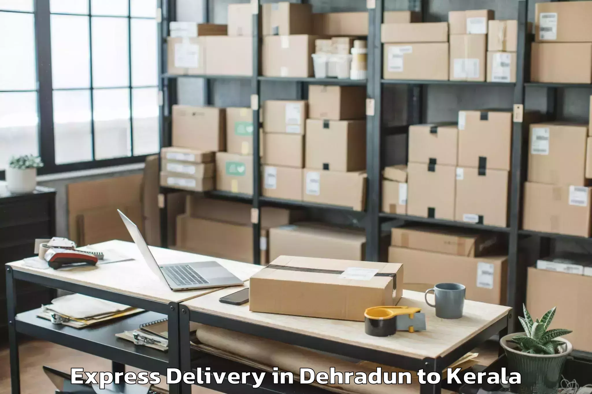 Reliable Dehradun to Aroor Express Delivery